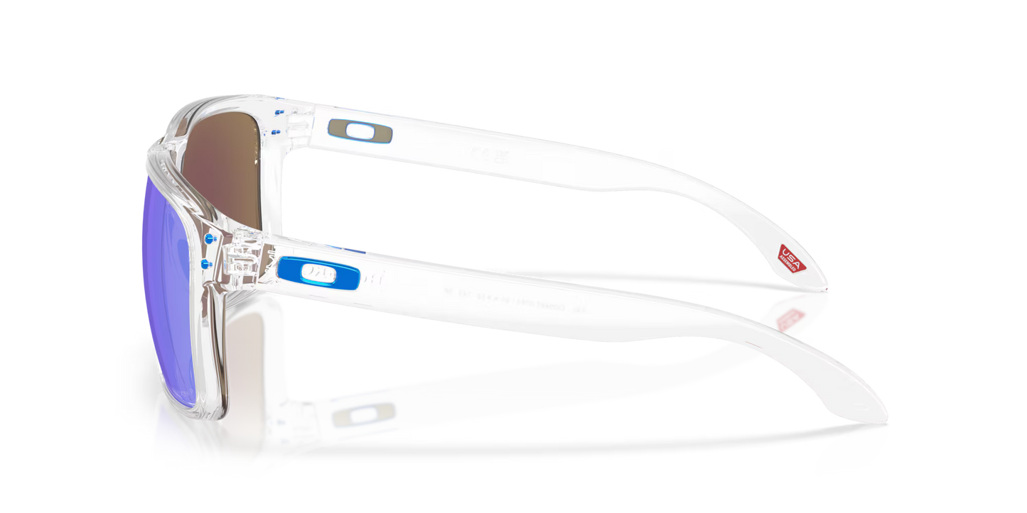 Holbrook XXL Polished Clear w/ Prizm Sapphire Polarized