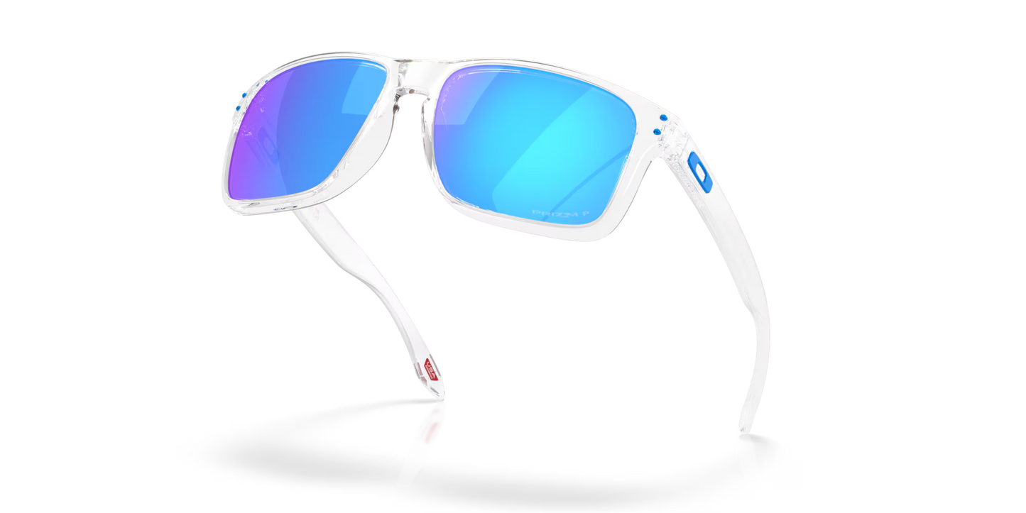 Holbrook XXL Polished Clear w/ Prizm Sapphire Polarized