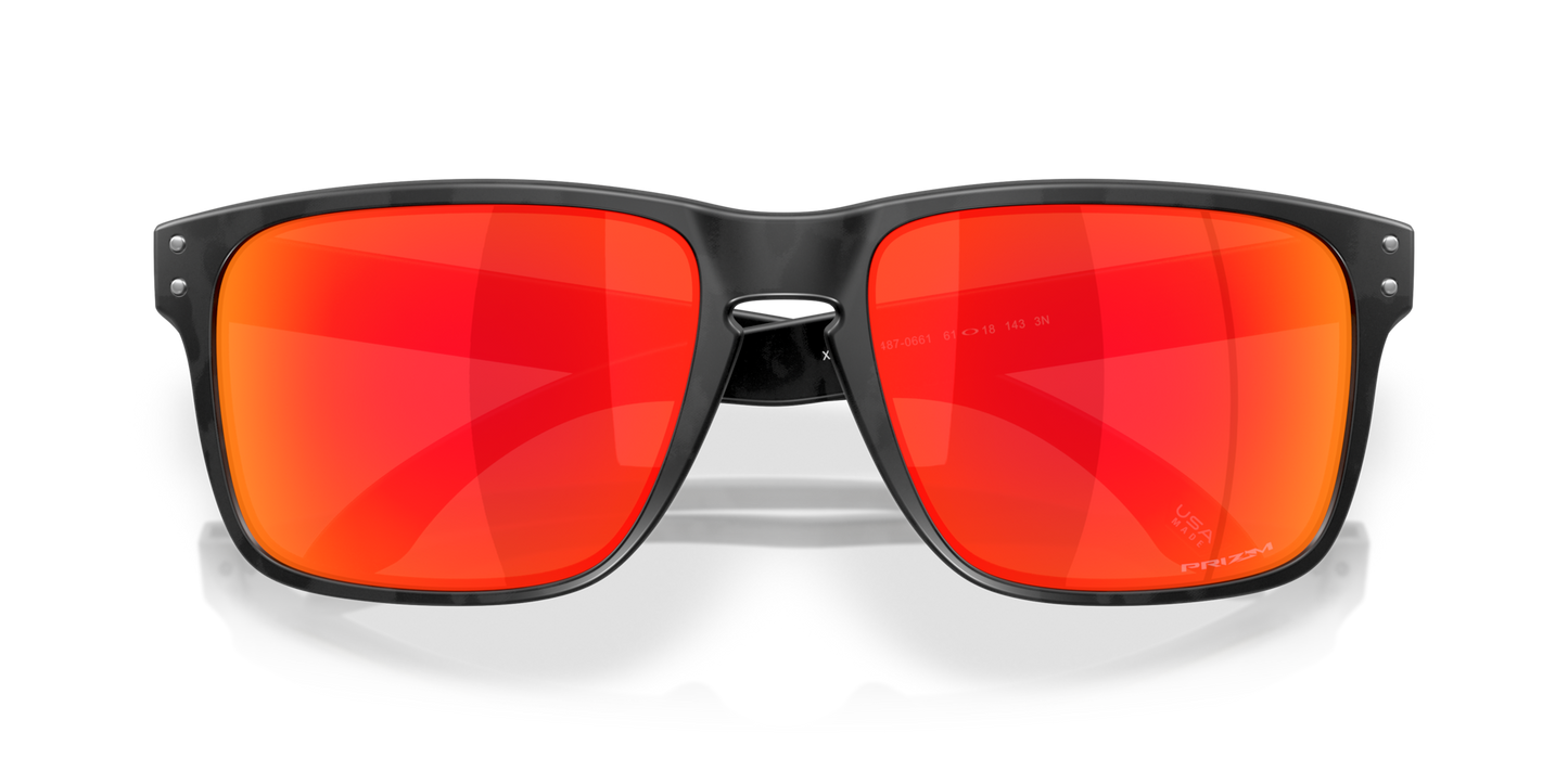 Holbrook XXL Matte Black Camo w/ Prizm Ruby