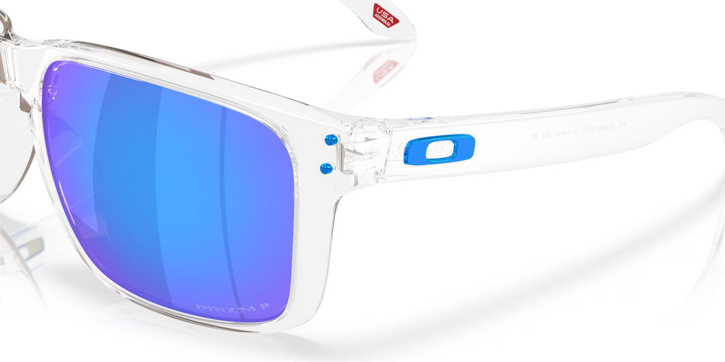 Holbrook XXL Polished Clear w/ Prizm Sapphire Polarized