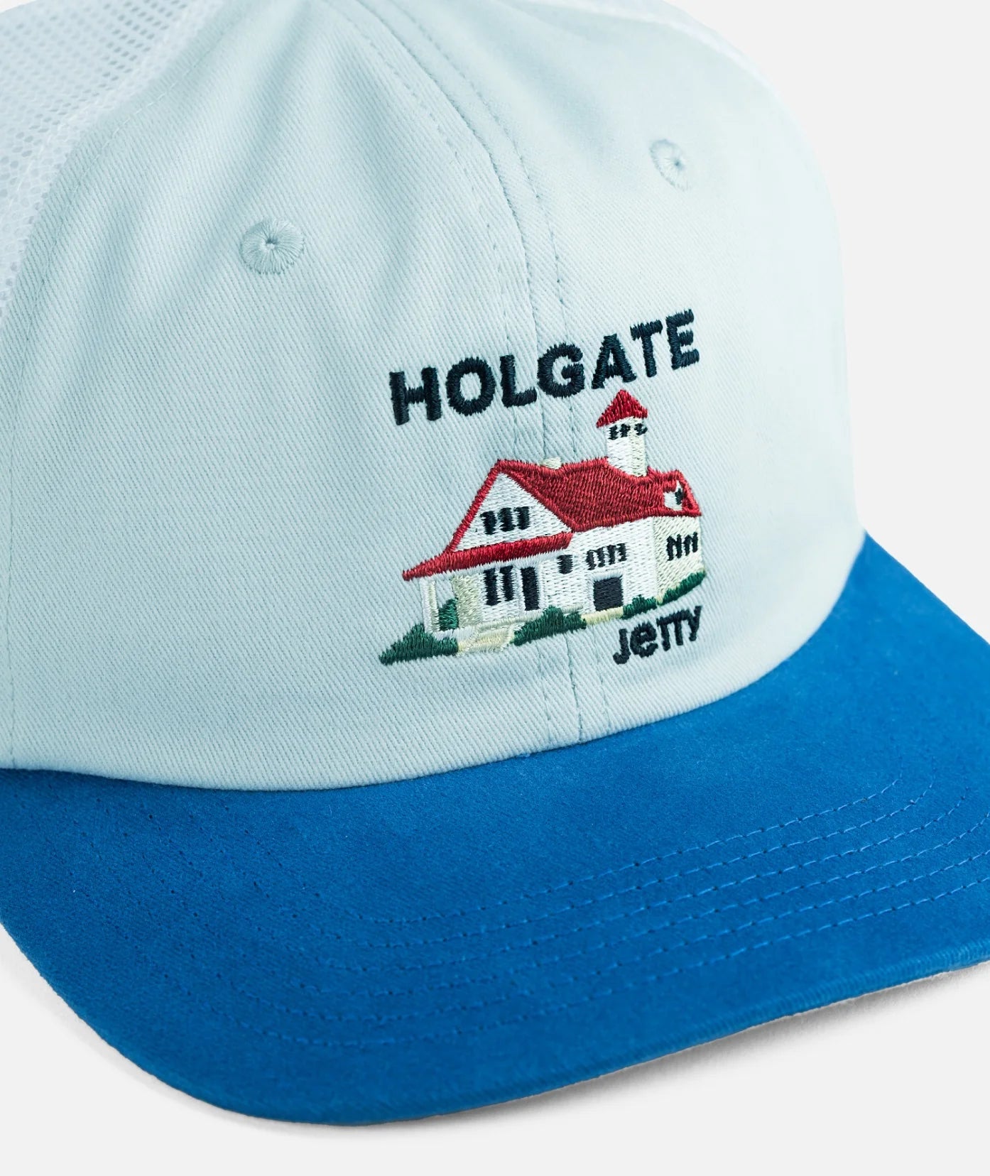 Holgate Snapback Water Tower Trucker Hat - Blue
