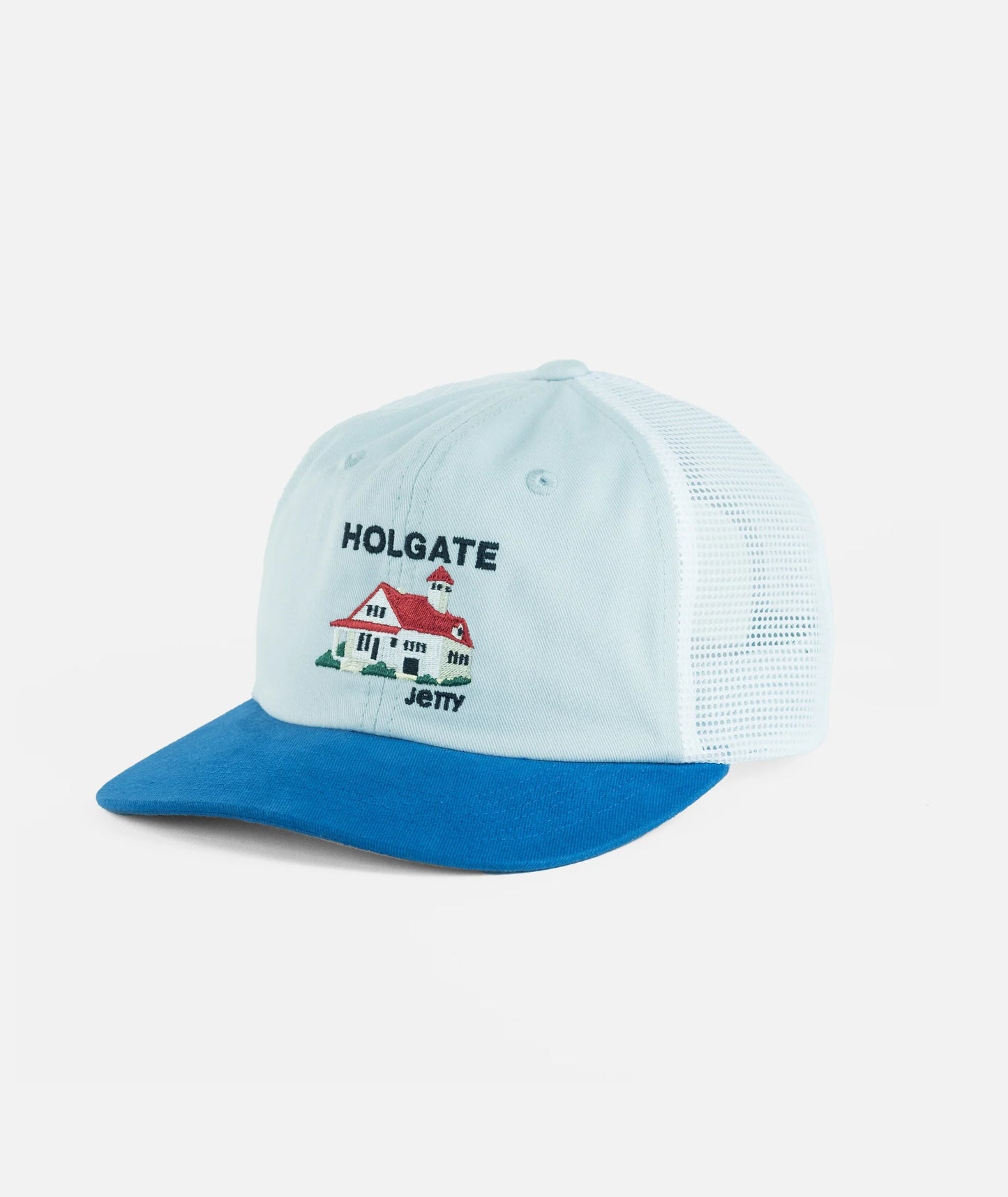 Holgate Snapback Water Tower Trucker Hat - Blue