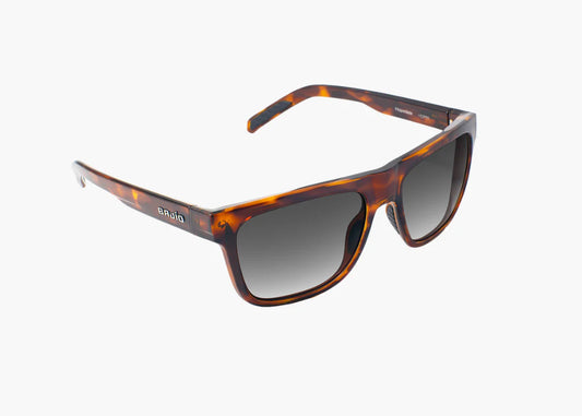 Hopedale Dark Brown Tortoise Gloss / Grey Gray Glass