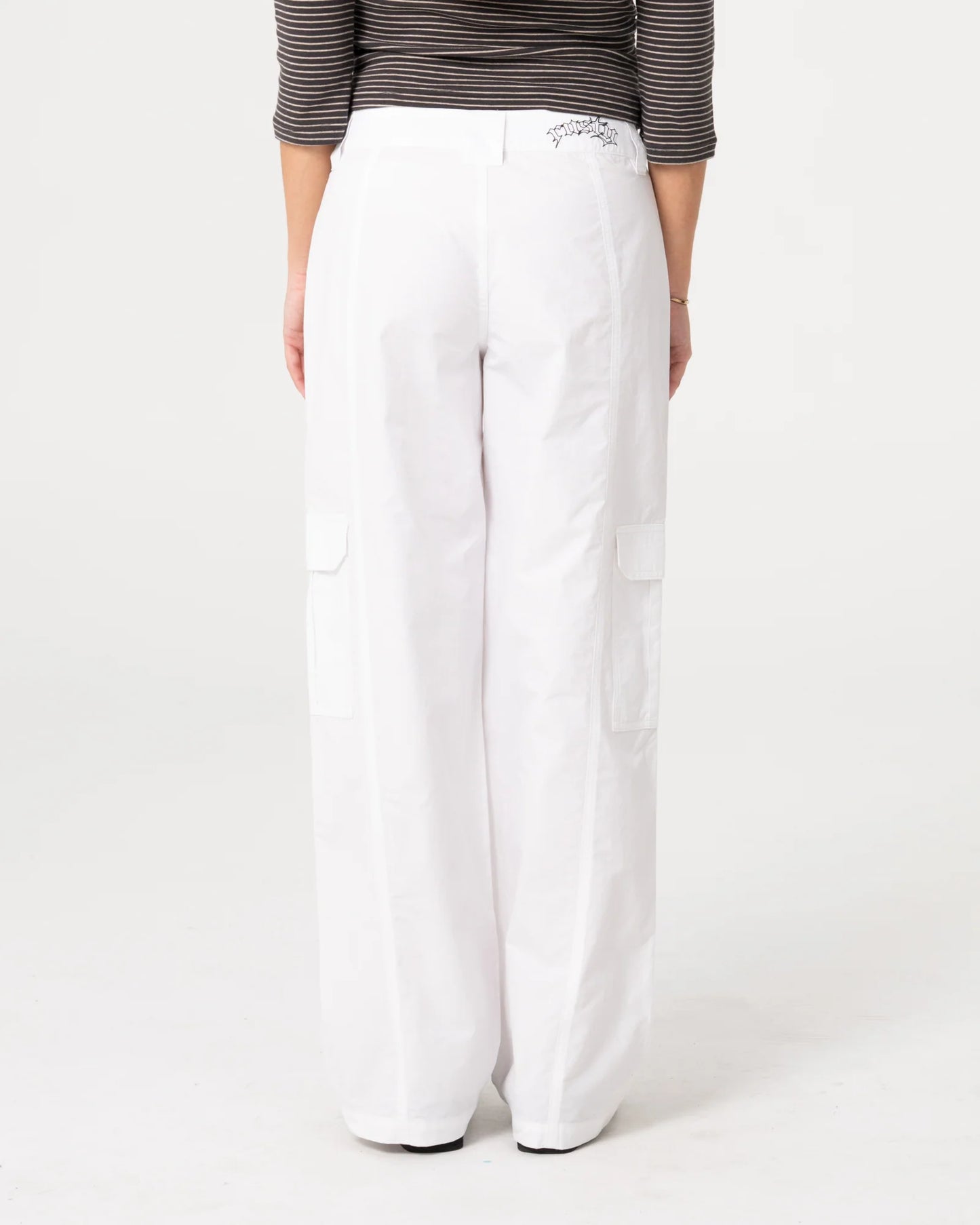 Hot Shot Low Rise Straight Leg Cargo Pant - White