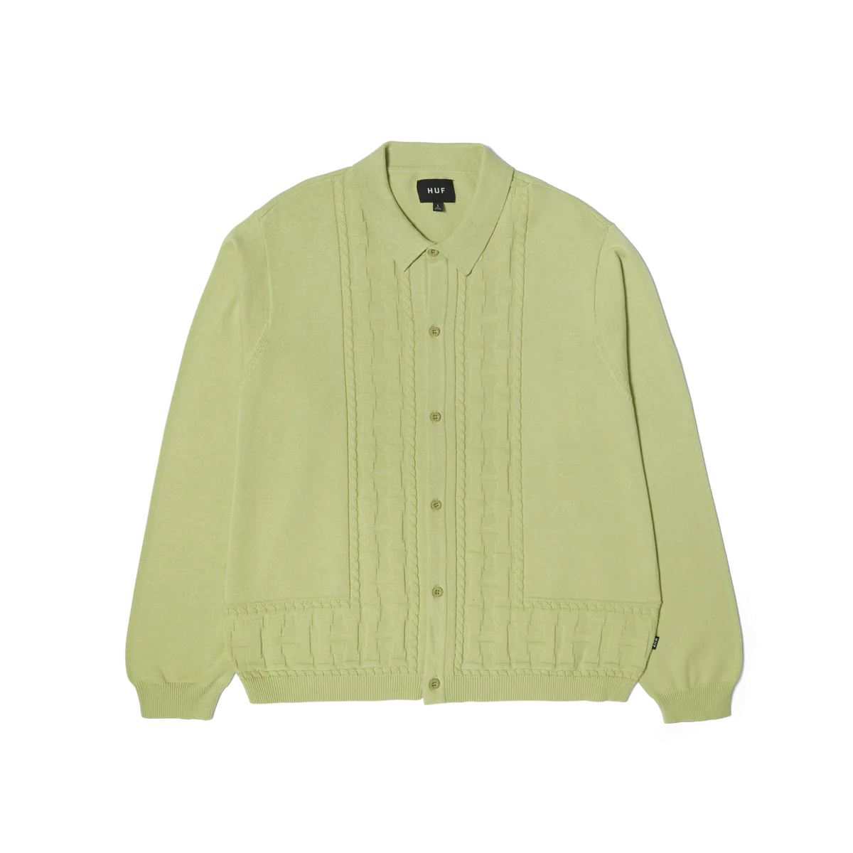 HUF Towner L/S Knit Top - Pistachio