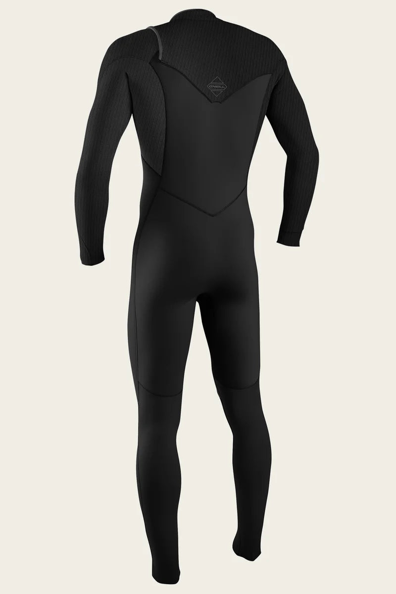 O'Neill Hyperfreak F.U.Z.E. 3/2+mm Chest Zip Full Wetsuit - Black/Black