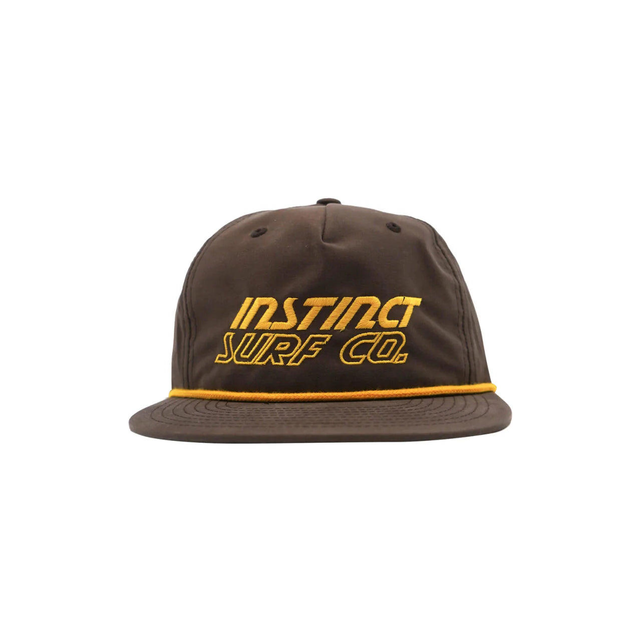Instinct Slanted Hat Snapback - Brown / Yellow