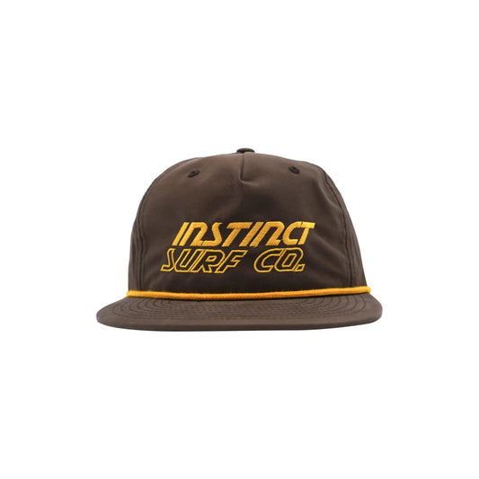 Instinct Slanted Hat Snapback - Brown / Yellow