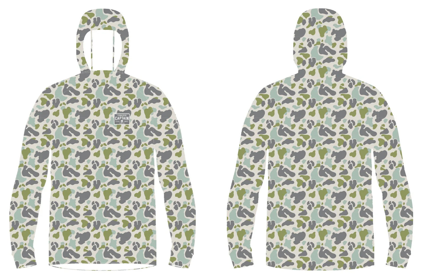 Qualified Camo Performance Hoodie - Marsh