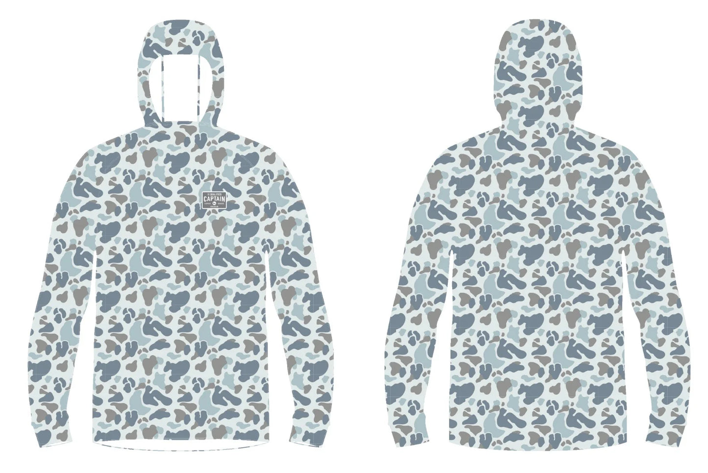 Qualified Camo Performance Hoodie - Saltwater
