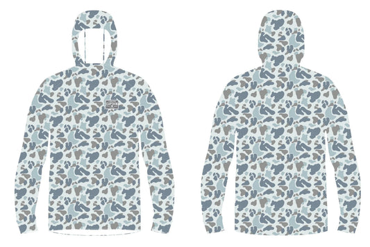 Qualified Camo Performance Hoodie - Saltwater