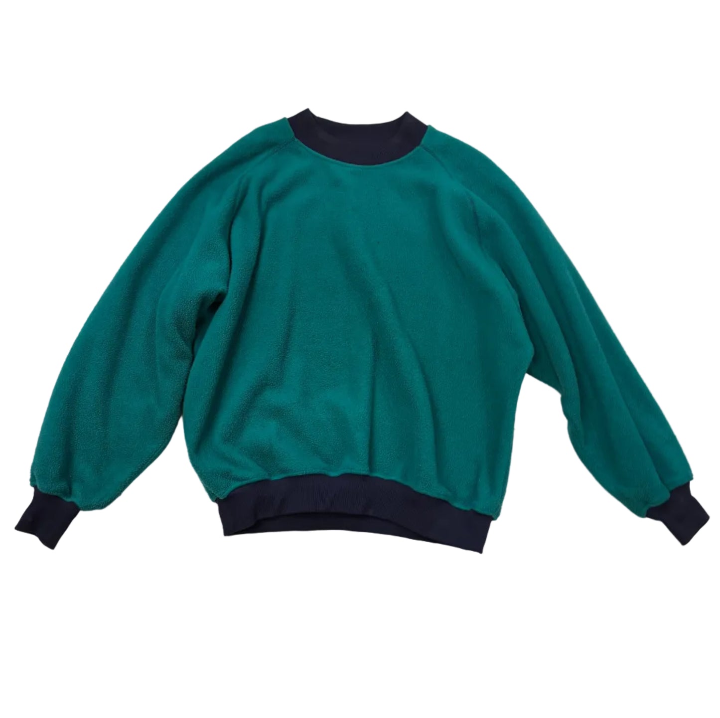Vintage Land's End Teal Mock-Neck Fleece - Teal