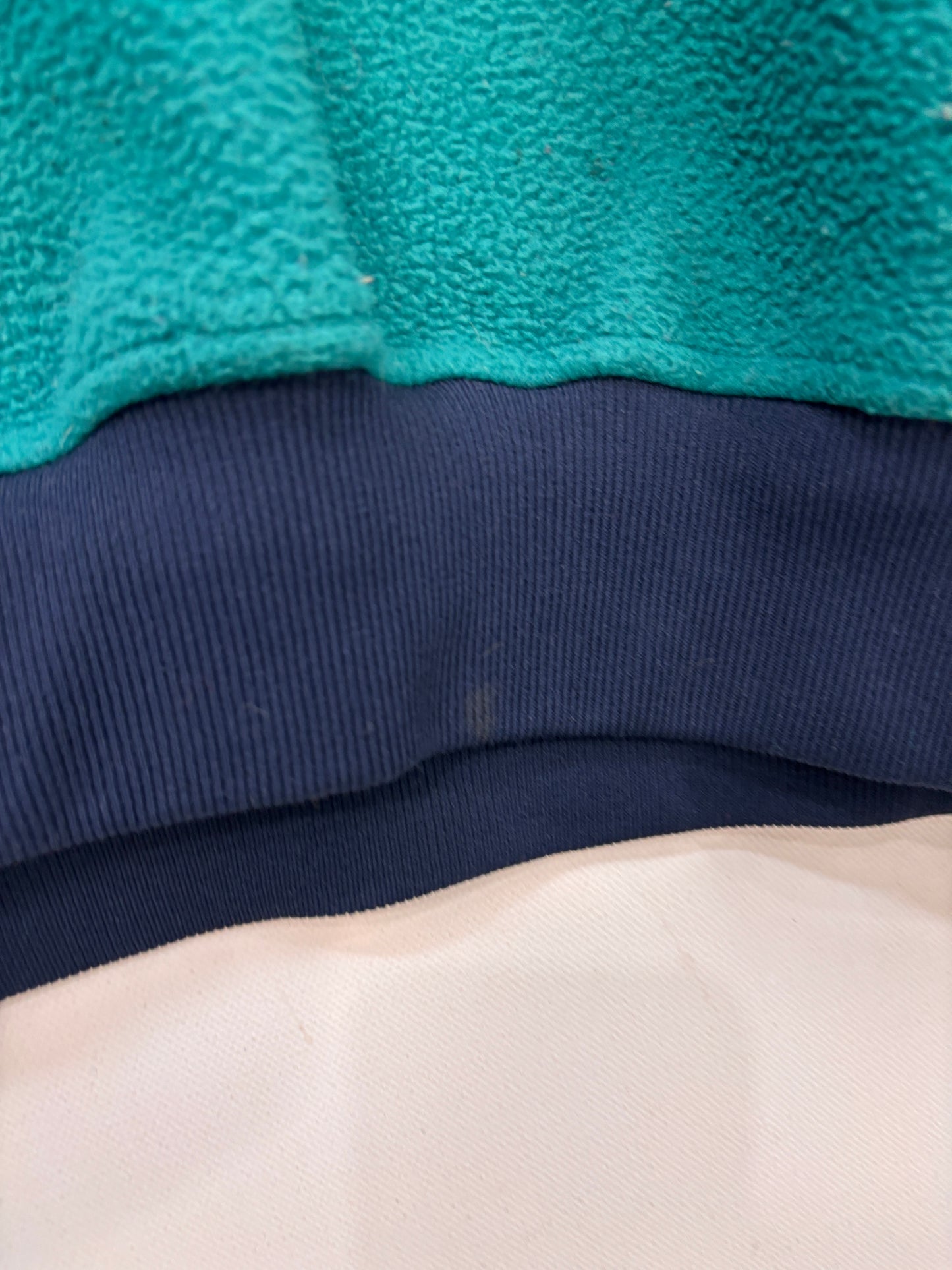 Vintage Land's End Teal Mock-Neck Fleece - Teal