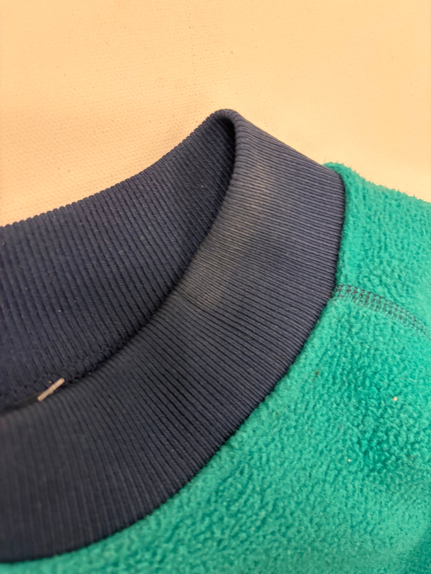 Vintage Land's End Teal Mock-Neck Fleece - Teal