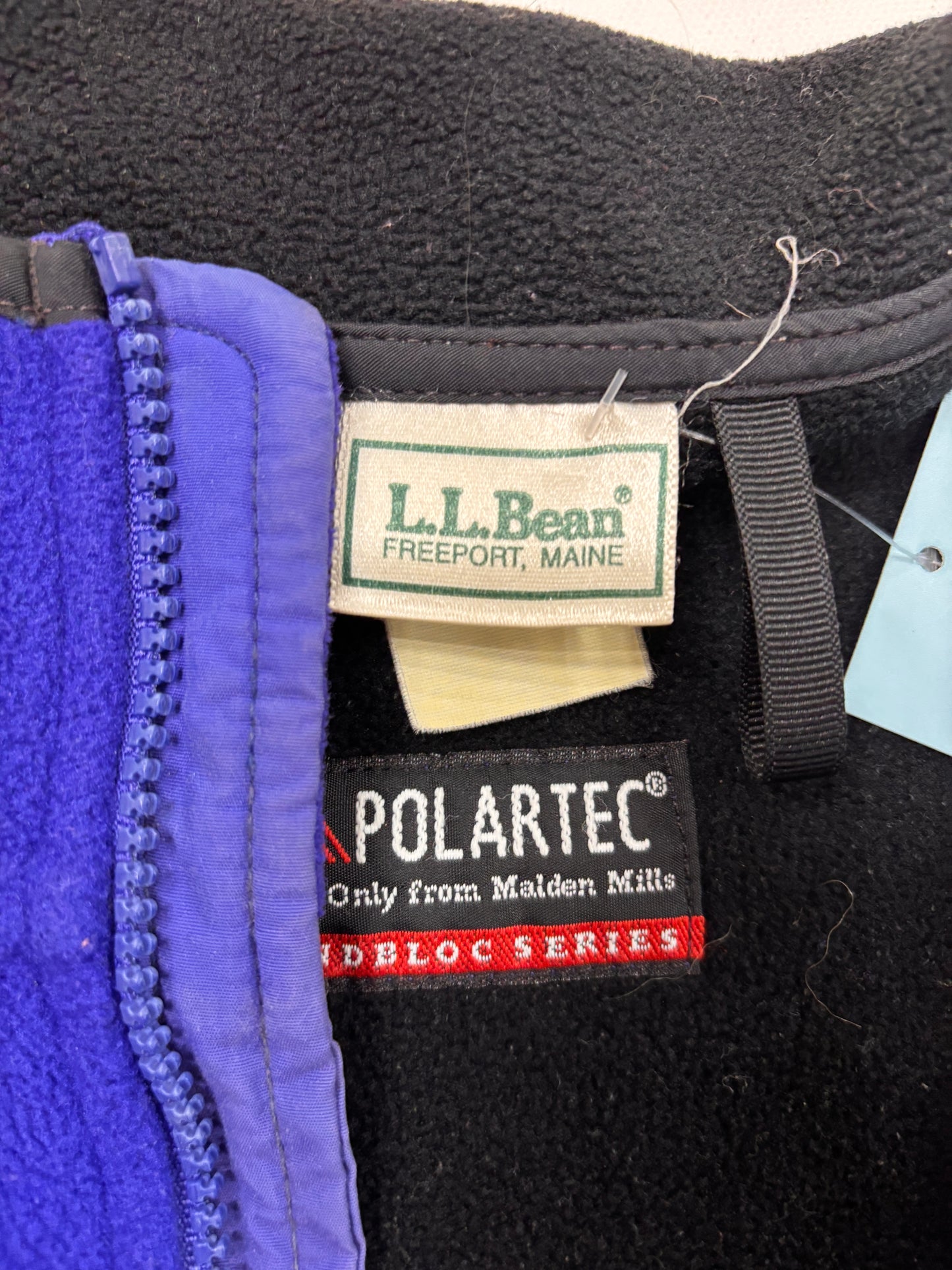 Vintage LL Bean WindBloc Series F/Z Fleece Vest - Purple