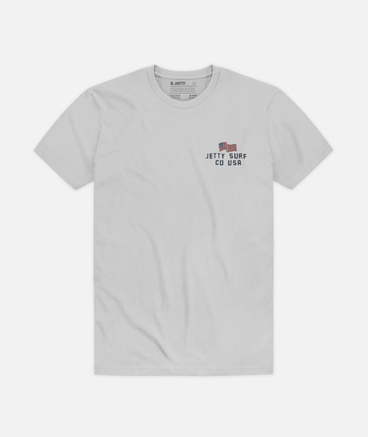 Patriot Tee - Heather Silver