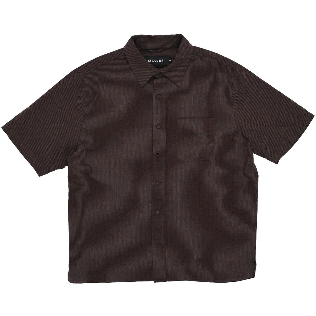 Quasi Kalvin S/S Button Up - Hickory