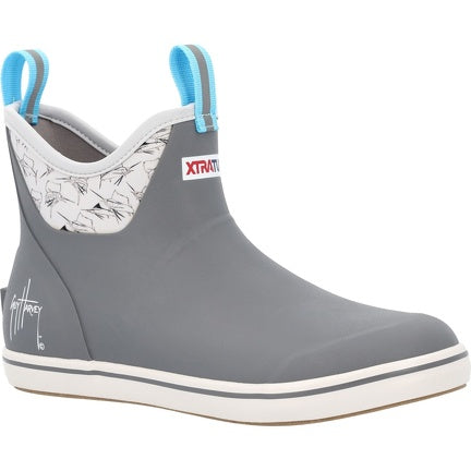 Xtratuf x Guy Harvey Men’s 6 inch Ankle Deck Boot - Sailfish Grey