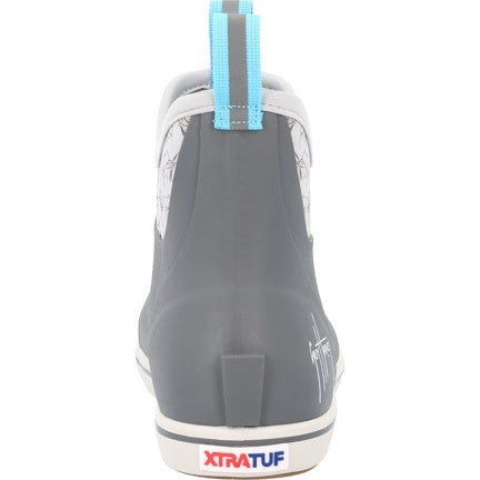 Xtratuf x Guy Harvey Men’s 6 inch Ankle Deck Boot - Sailfish Grey