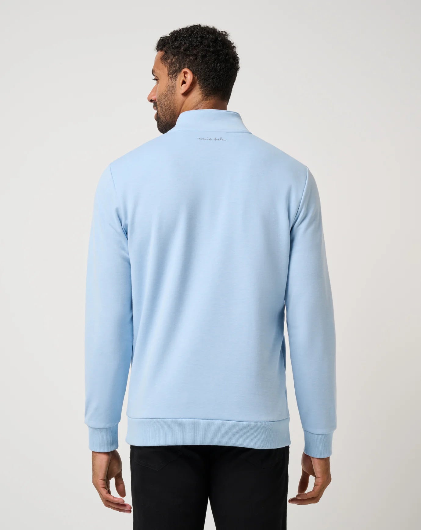 Cloud Quarter Zip 2.0 - Heather Powder Blue