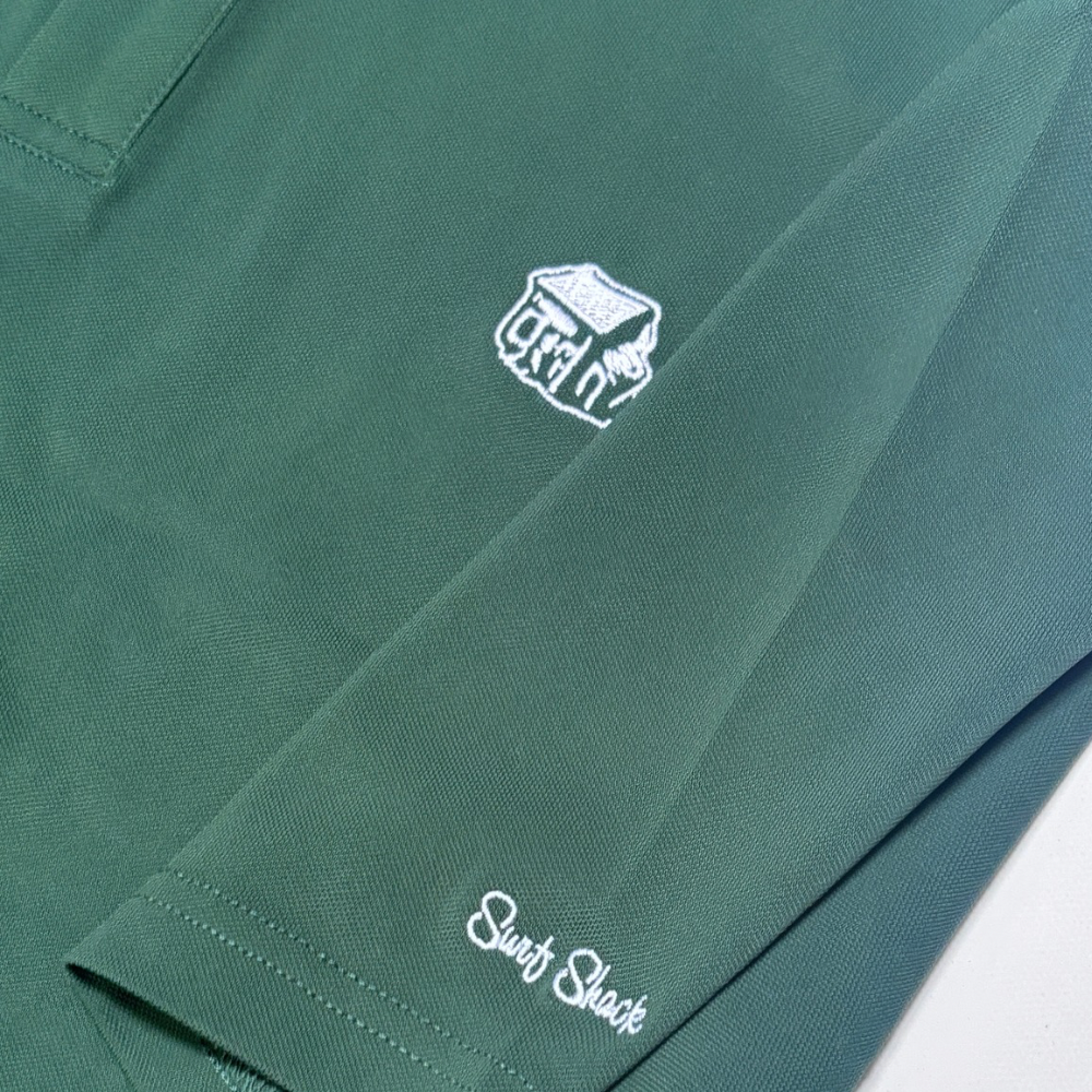 Surf Shack x Malbon Fairway Polo - Forest Green