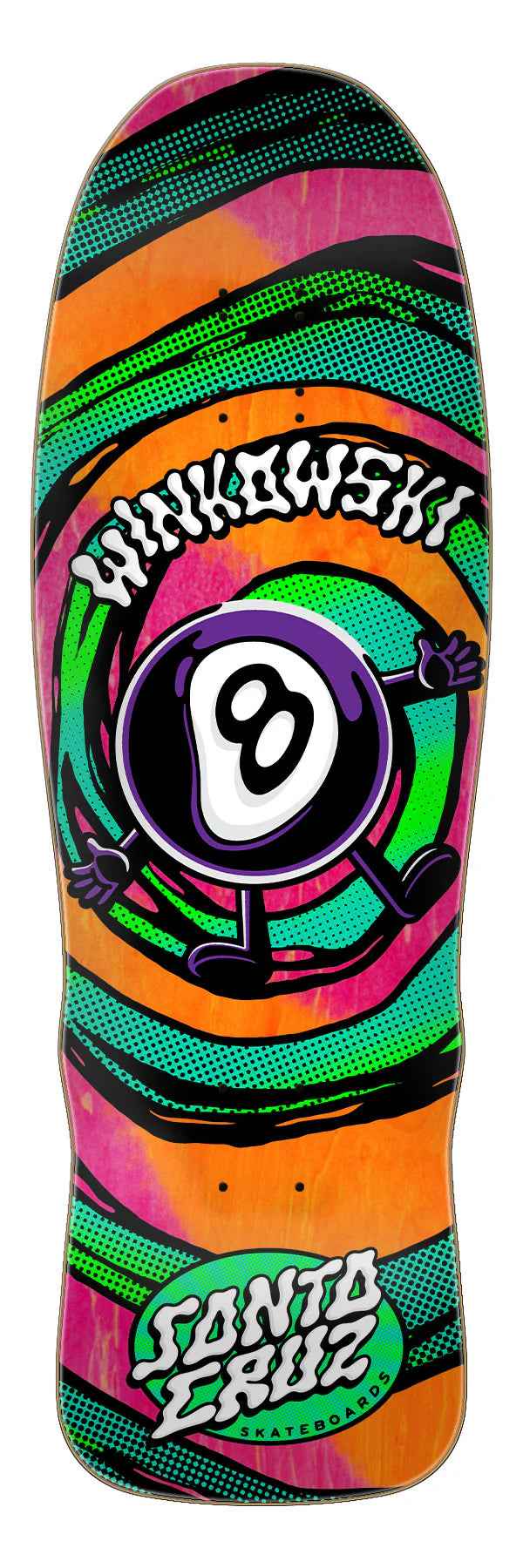 Santa Cruz Erick Winkowski 8ballr Vertigo Medium Pro Shaped Deck 9.5