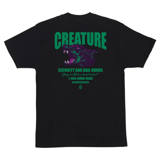 Creature Security Service S/S Heavyweight Tee - Black