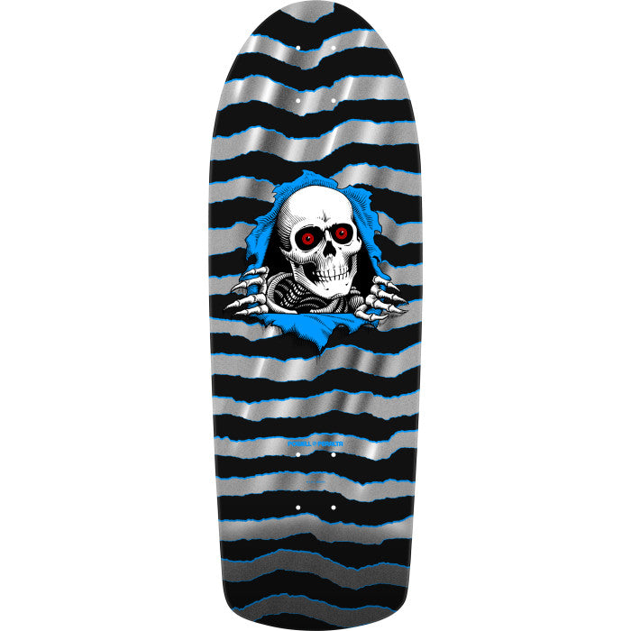 Powell Peralta OG Ripper Deck - Silver Foil/Blue