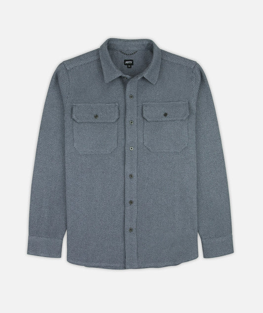 Ridge Tweed Shirt - Blue