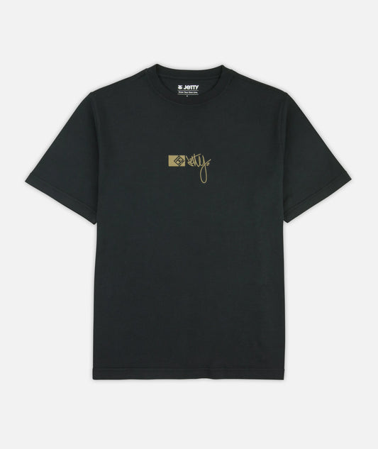 Rock Script Tee - Graphite