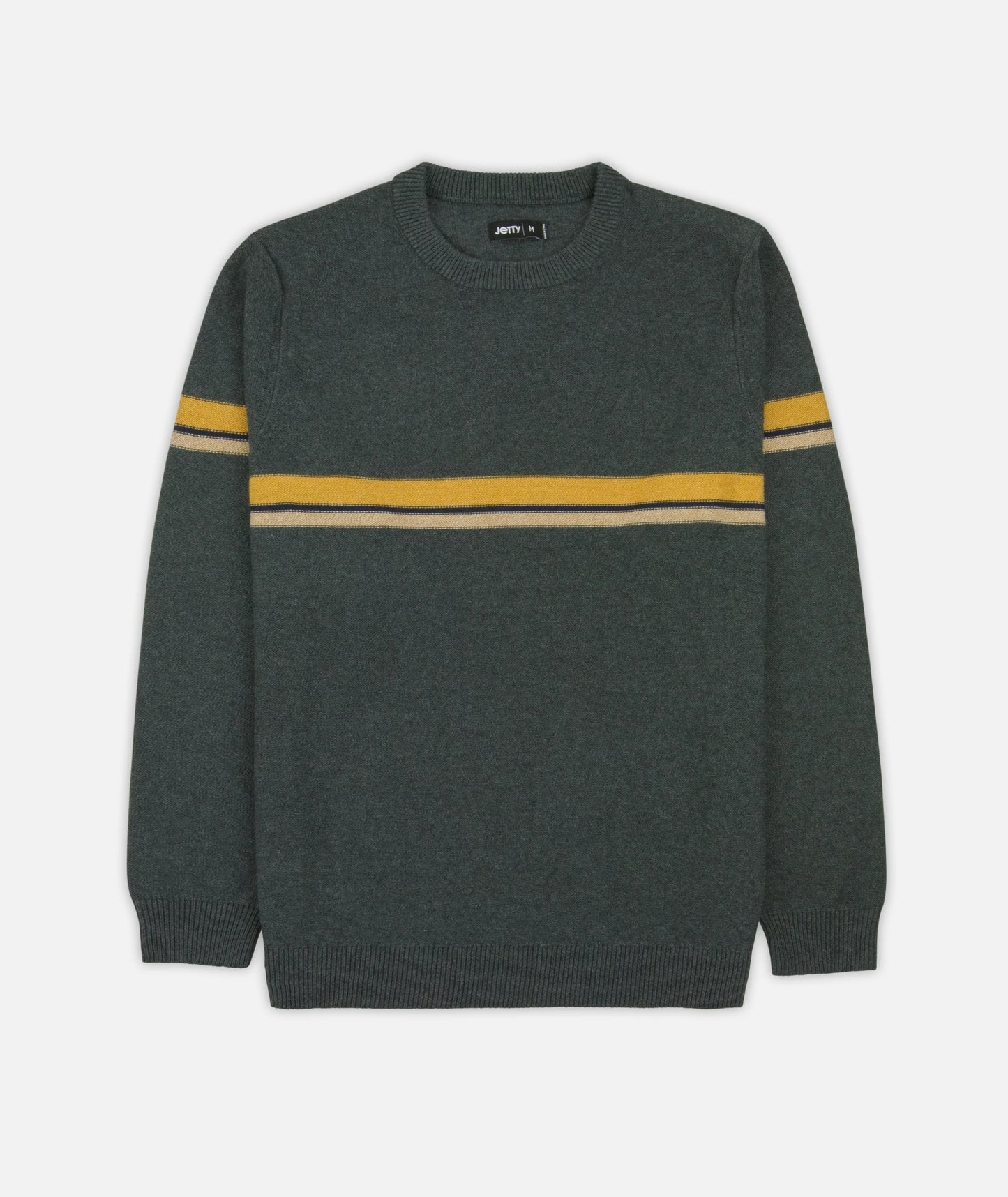 Sebastian Striped Sweater - Charcoal