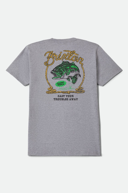 Brixton Cast Tee - Heather Grey