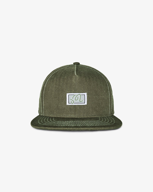 Malbon Station Snapback Hat - Military Green