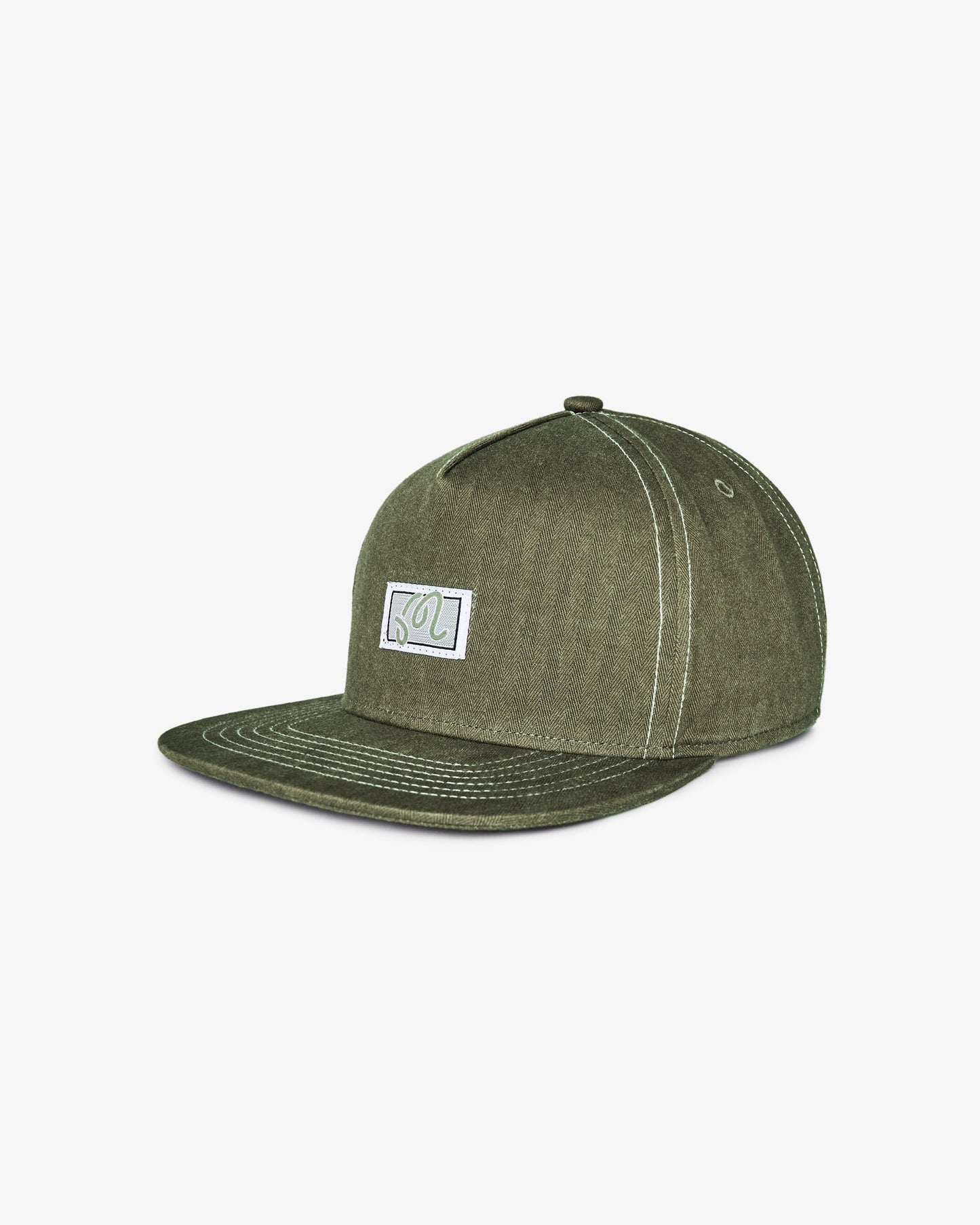 Malbon Station Snapback Hat - Military Green