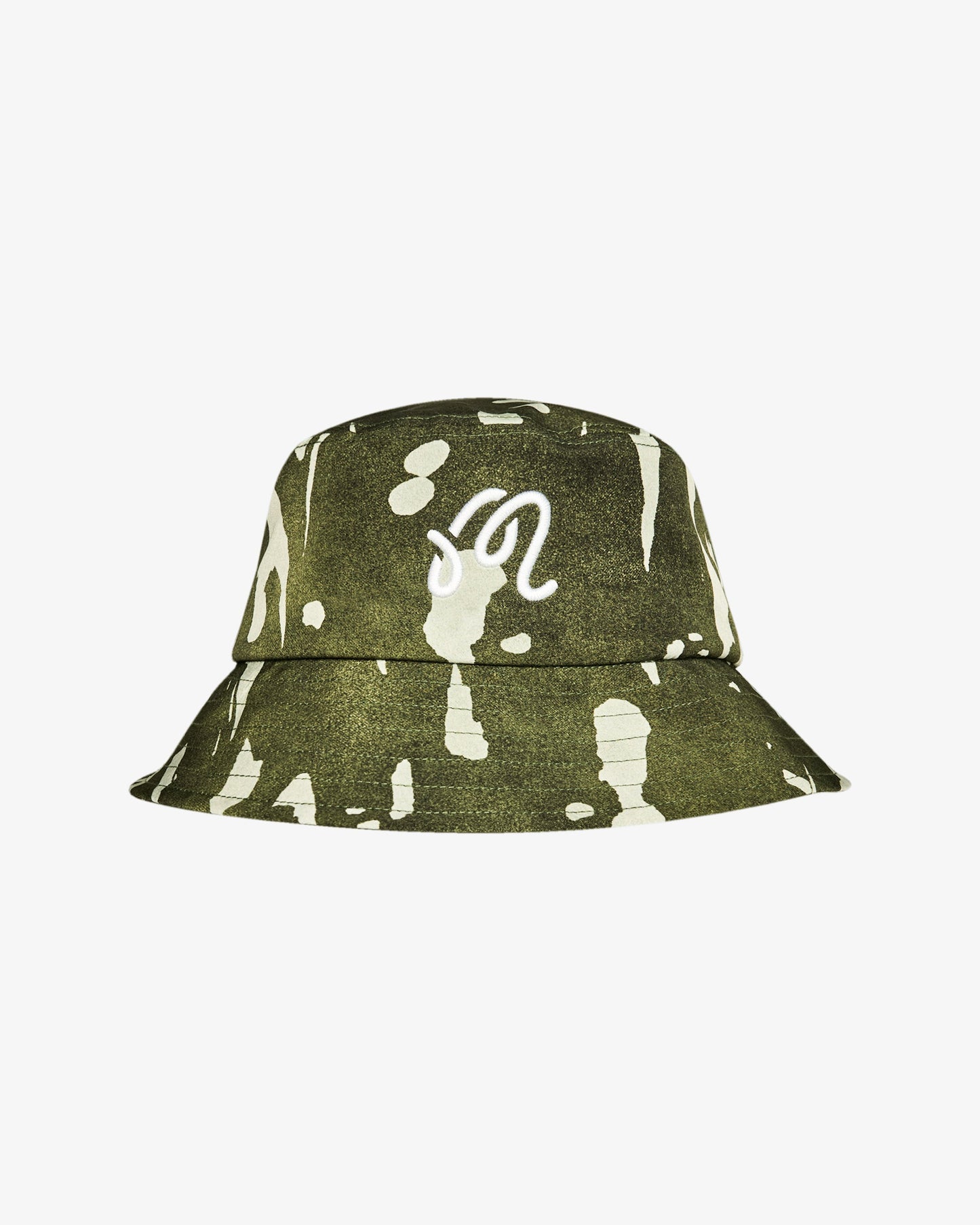 Malbon Inkwash Bucket Hat - Olive Inkwash