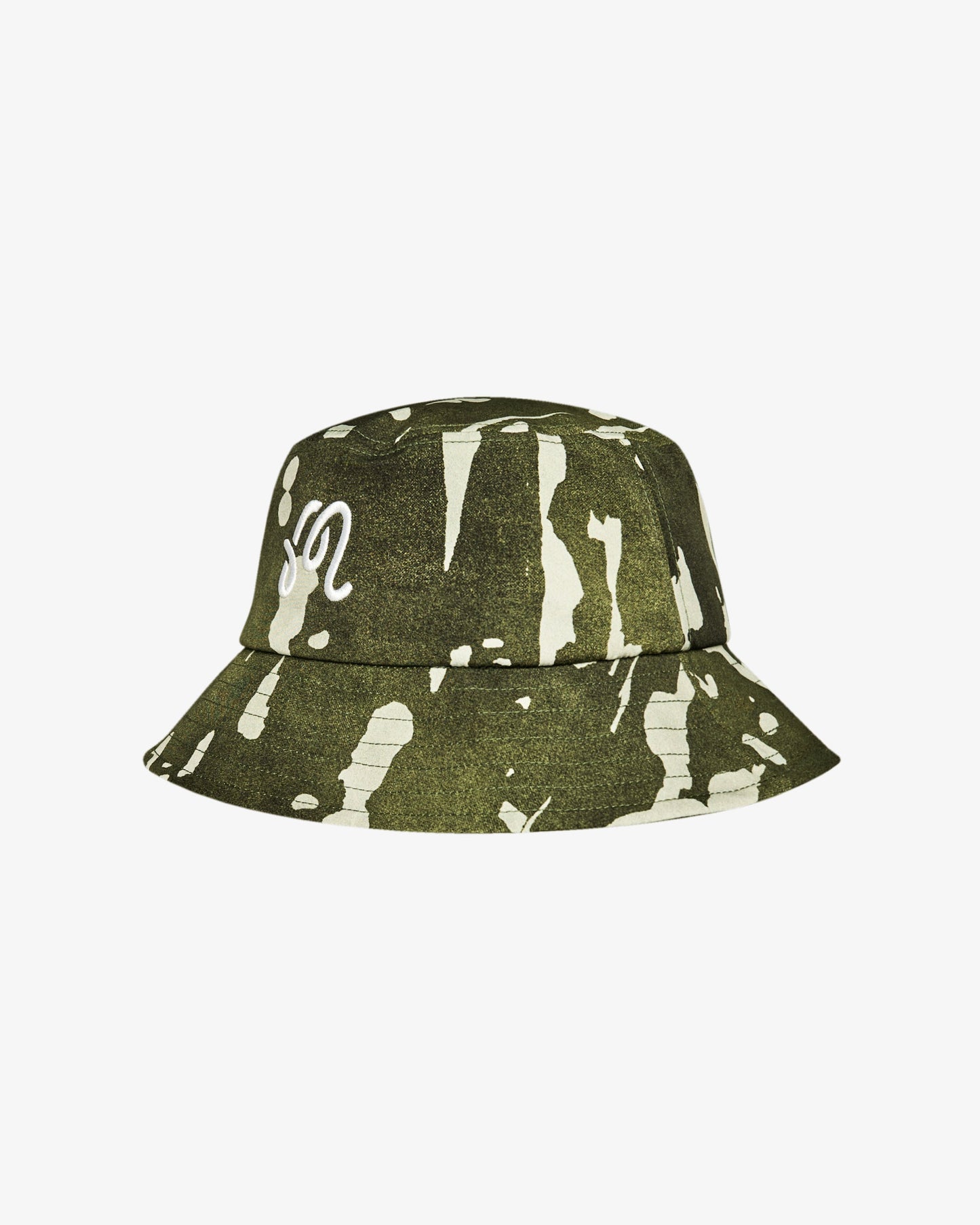 Malbon Inkwash Bucket Hat - Olive Inkwash