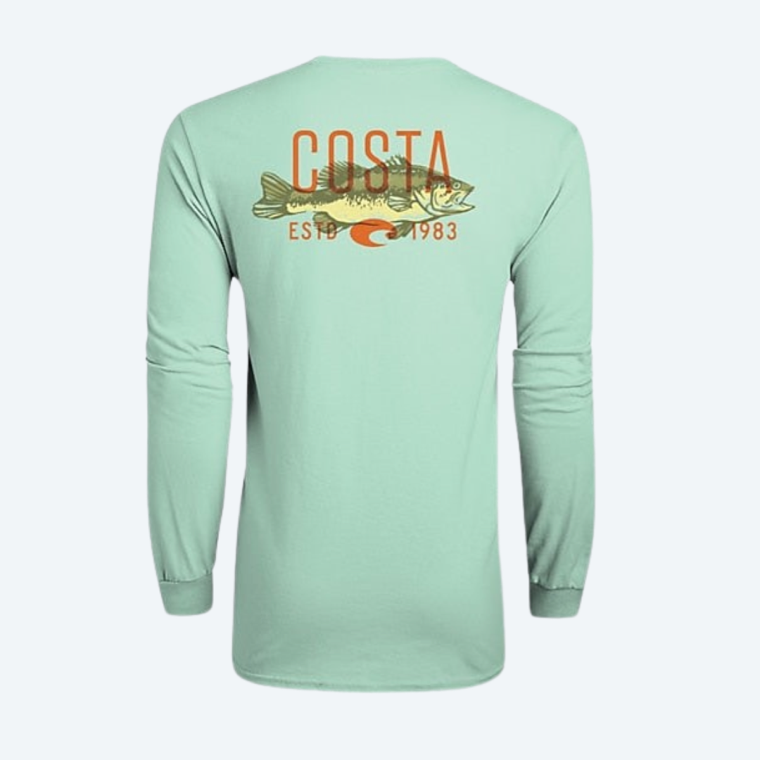 Costa Overlay Bass L/S Longsleeve Tee - Chill