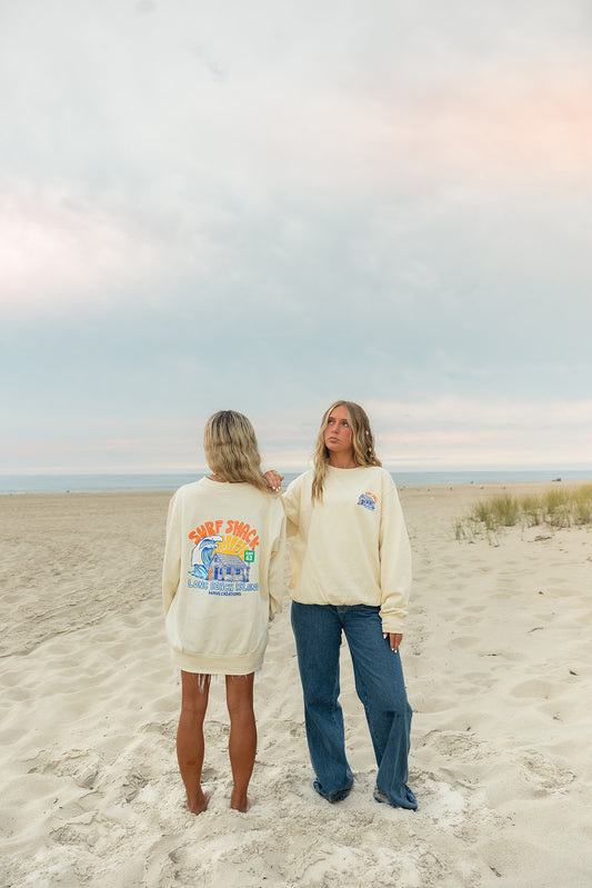 Surf Shack X Wave Creations Crewneck - Tan