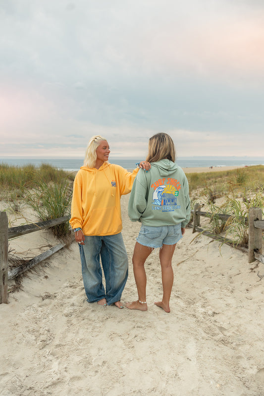 Surf Shack x Wave Creations Hoodie - Greenstone