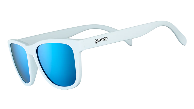 goodr OG Iced By Yetis Sunglasses - White