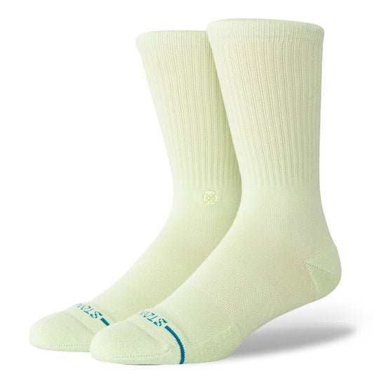 Icon Crew Socks - Green/Sand