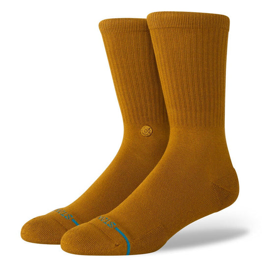 Icon Crew Socks - Gold Canvas