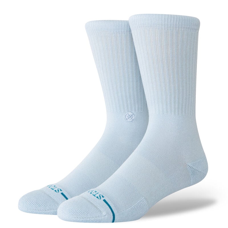 Icon Crew Socks - Ice Blue