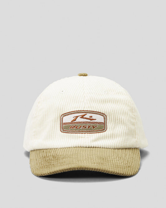 Jalopy Six 6 Panel Cord Corduroy Hat Cap - Vintage Khaki