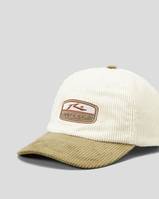Jalopy Six 6 Panel Cord Corduroy Hat Cap - Vintage Khaki