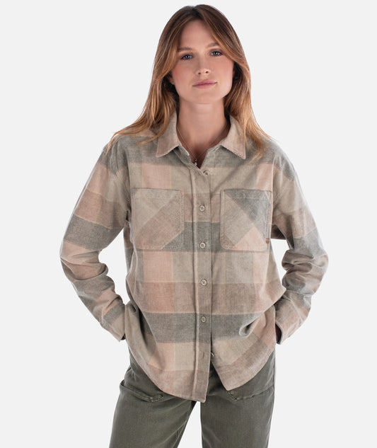 Alpine Corduroy Shirt - Mauve