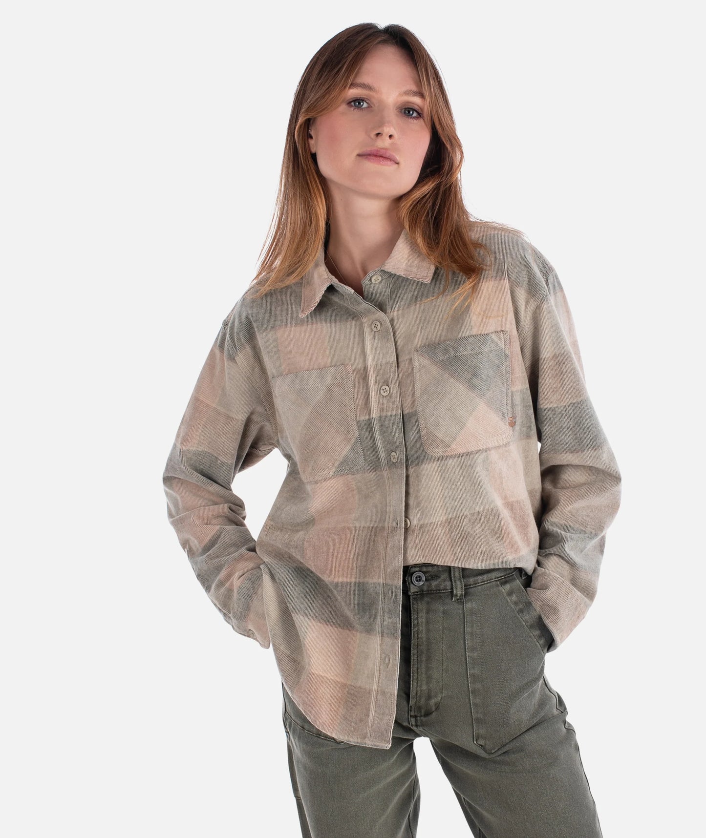 Alpine Corduroy Shirt - Mauve