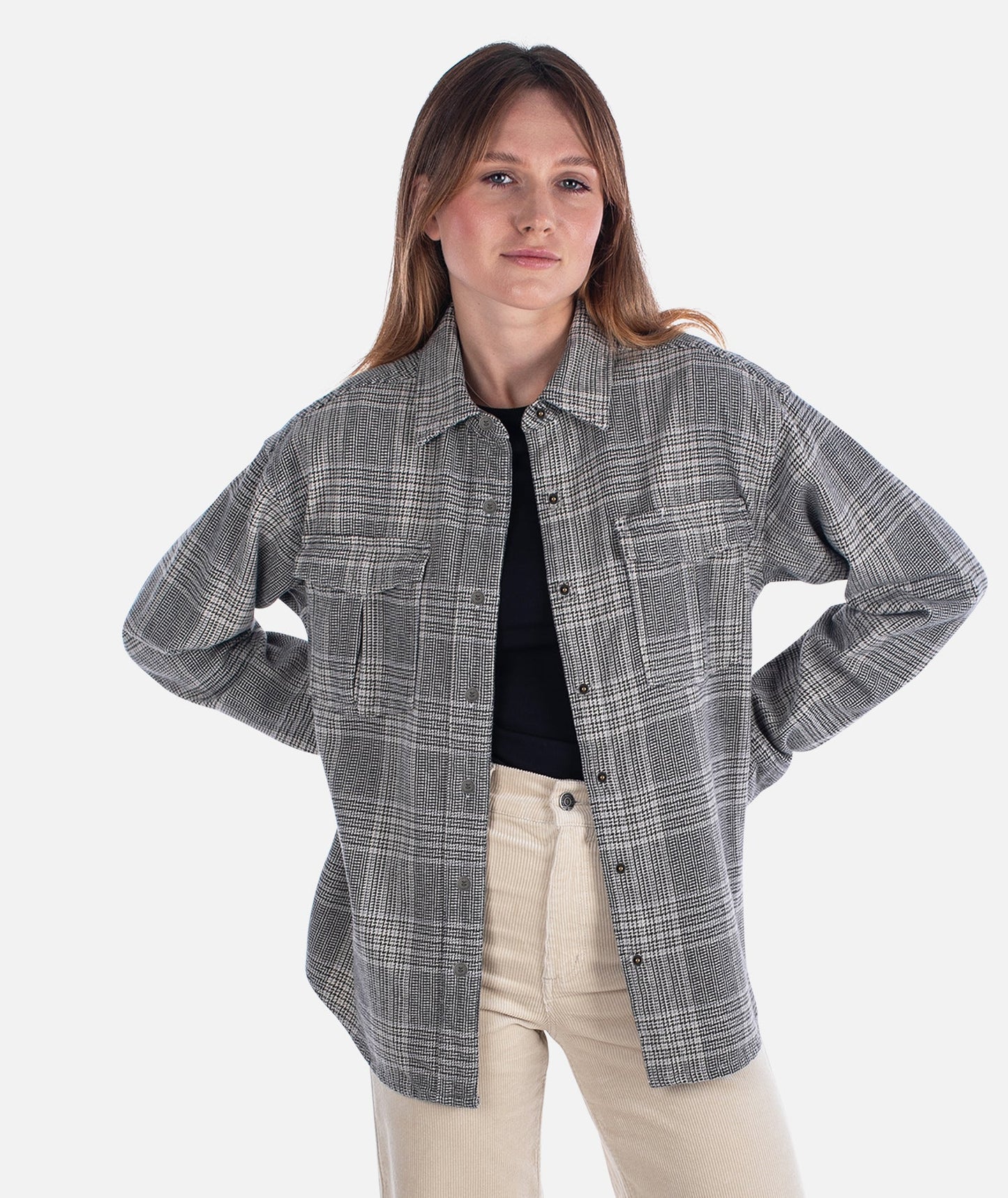 Nivean Flannel Jacket - Oyster