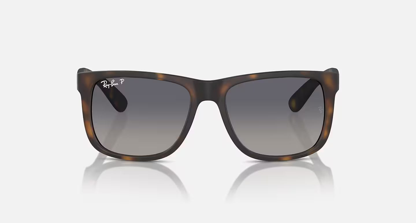 Justin Rubber Havana w/ Grey Gradient Blue Polarized RB4165