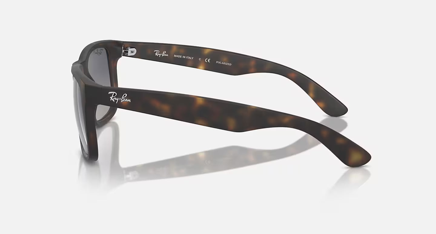 Justin Rubber Havana w/ Grey Gradient Blue Polarized RB4165